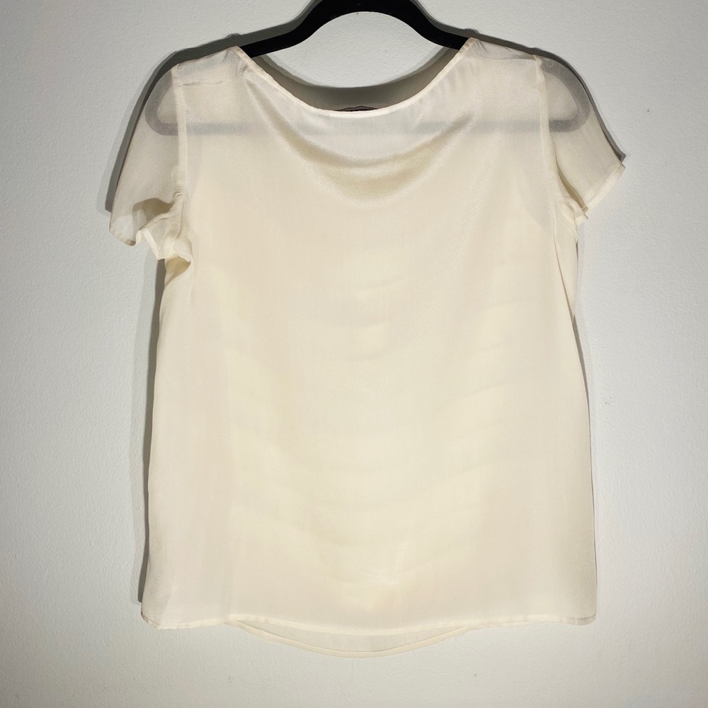 ZARA WOMAN**Med Cream Blouse**Medium - Picture 3 of 3